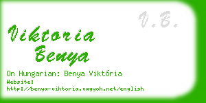 viktoria benya business card