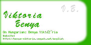 viktoria benya business card